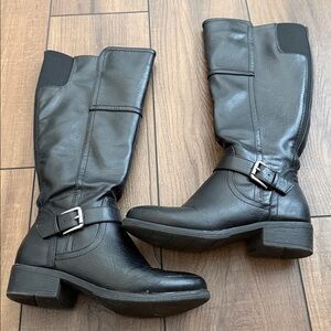 Croft and Barrow Ortholite Black Heeled Boots